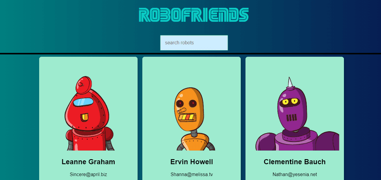 Preview robofriends project card